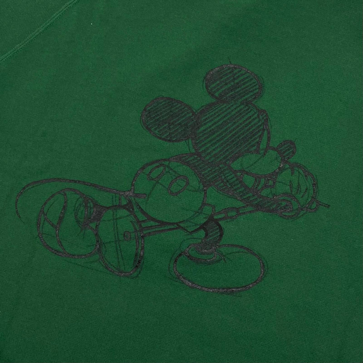 【中古】NUMBER(N)INE×Disney | ナンバーナイン×ディズニー　ミッキーマウス 長袖パーカー グリーン サイズ：2【尾張小牧店】