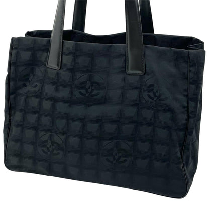 【中古】CHANEL | シャネル ニュートラベルライン トートバッグ ナイロンキャンバス ブラック【尾張小牧店】