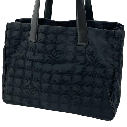 【中古】CHANEL | シャネル ニュートラベルライン トートバッグ ナイロンキャンバス ブラック【尾張小牧店】