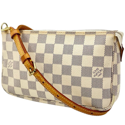 【中古】LOUIS VUITTON | ルイ・ヴィトン アクセソワール ダミエ アズール ショルダーバッグ N41207 ホワイト【尾張小牧店】