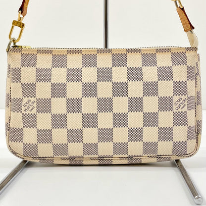 【中古】LOUIS VUITTON | ルイ・ヴィトン アクセソワール ダミエ アズール ショルダーバッグ N41207 ホワイト【尾張小牧店】