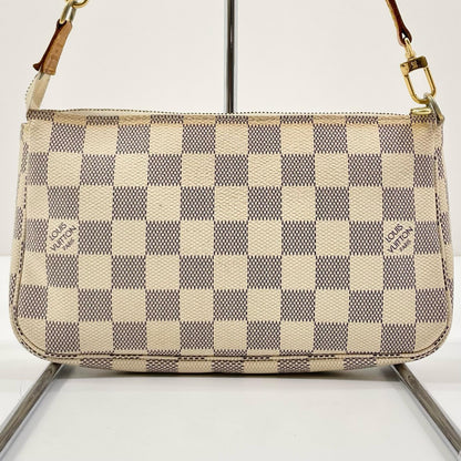 【中古】LOUIS VUITTON | ルイ・ヴィトン アクセソワール ダミエ アズール ショルダーバッグ N41207 ホワイト【尾張小牧店】