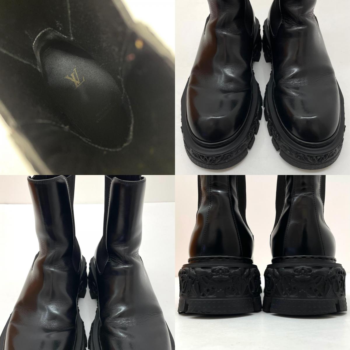 【中古】LOUIS VUITTON | ルイ・ヴィトン　バロックライン サイドゴアブーツ BM0272　ブラック【尾張小牧店】