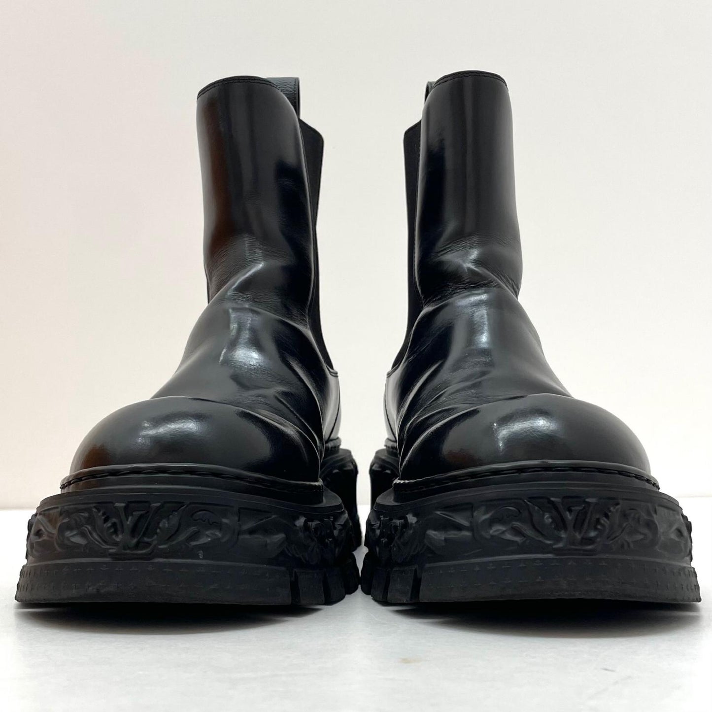 【中古】LOUIS VUITTON | ルイ・ヴィトン　バロックライン サイドゴアブーツ BM0272　ブラック【尾張小牧店】