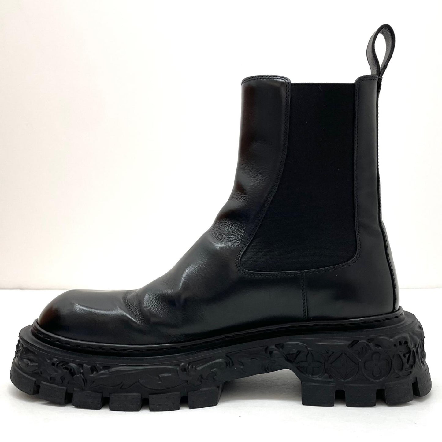 【中古】LOUIS VUITTON | ルイ・ヴィトン　バロックライン サイドゴアブーツ BM0272　ブラック【尾張小牧店】