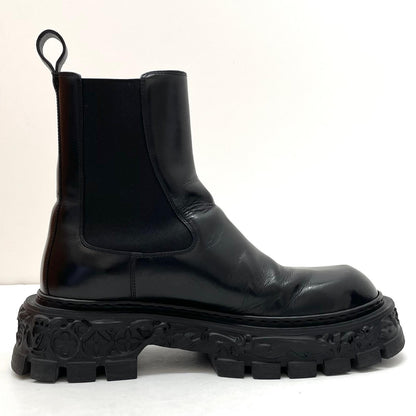 【中古】LOUIS VUITTON | ルイ・ヴィトン　バロックライン サイドゴアブーツ BM0272　ブラック【尾張小牧店】