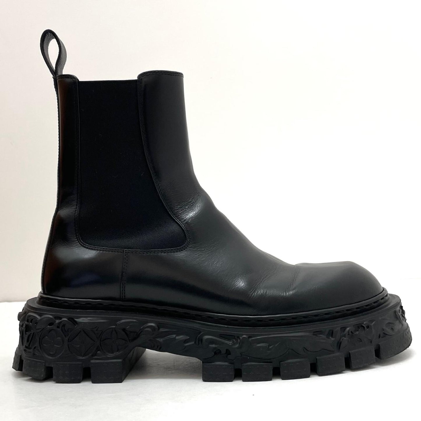 【中古】LOUIS VUITTON | ルイ・ヴィトン　バロックライン サイドゴアブーツ BM0272　ブラック【尾張小牧店】