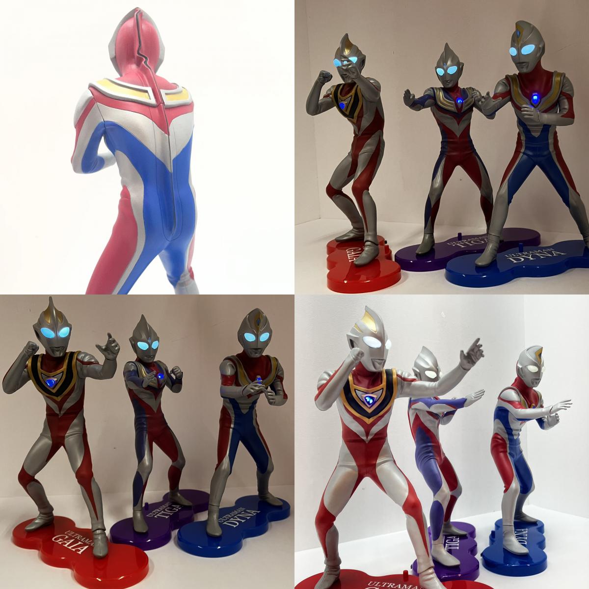 【尾張小牧店】エクスプラス 大怪獣シリーズ ULTRA NEW GENERATION TDG(ティガ・ダイナ・ガイア)セット 開封 【レトロ】【中古】