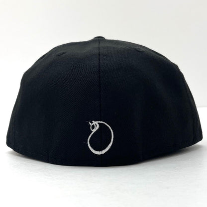 【中古】NEW ERA×石川真澄 | ニューエラ 7 1/2 (59.6cm)　浮世絵師 燕キャップ 帽子　ブラック【尾張小牧店】
