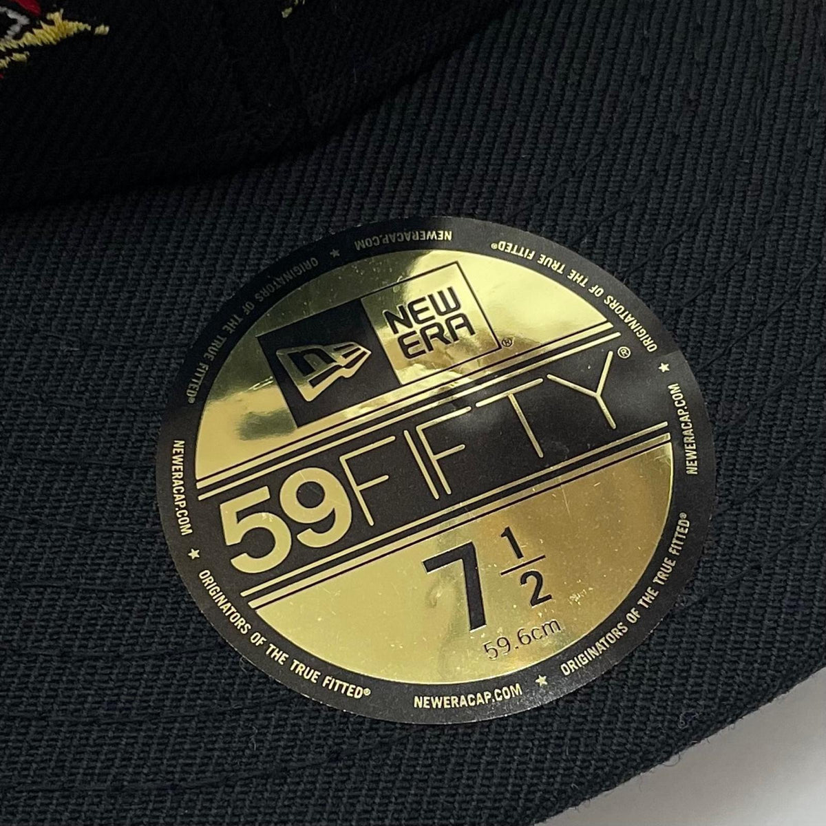 【中古】NEW ERA×石川真澄 | ニューエラ 7 1/2 (59.6cm)　浮世絵師 燕キャップ 帽子　ブラック【尾張小牧店】