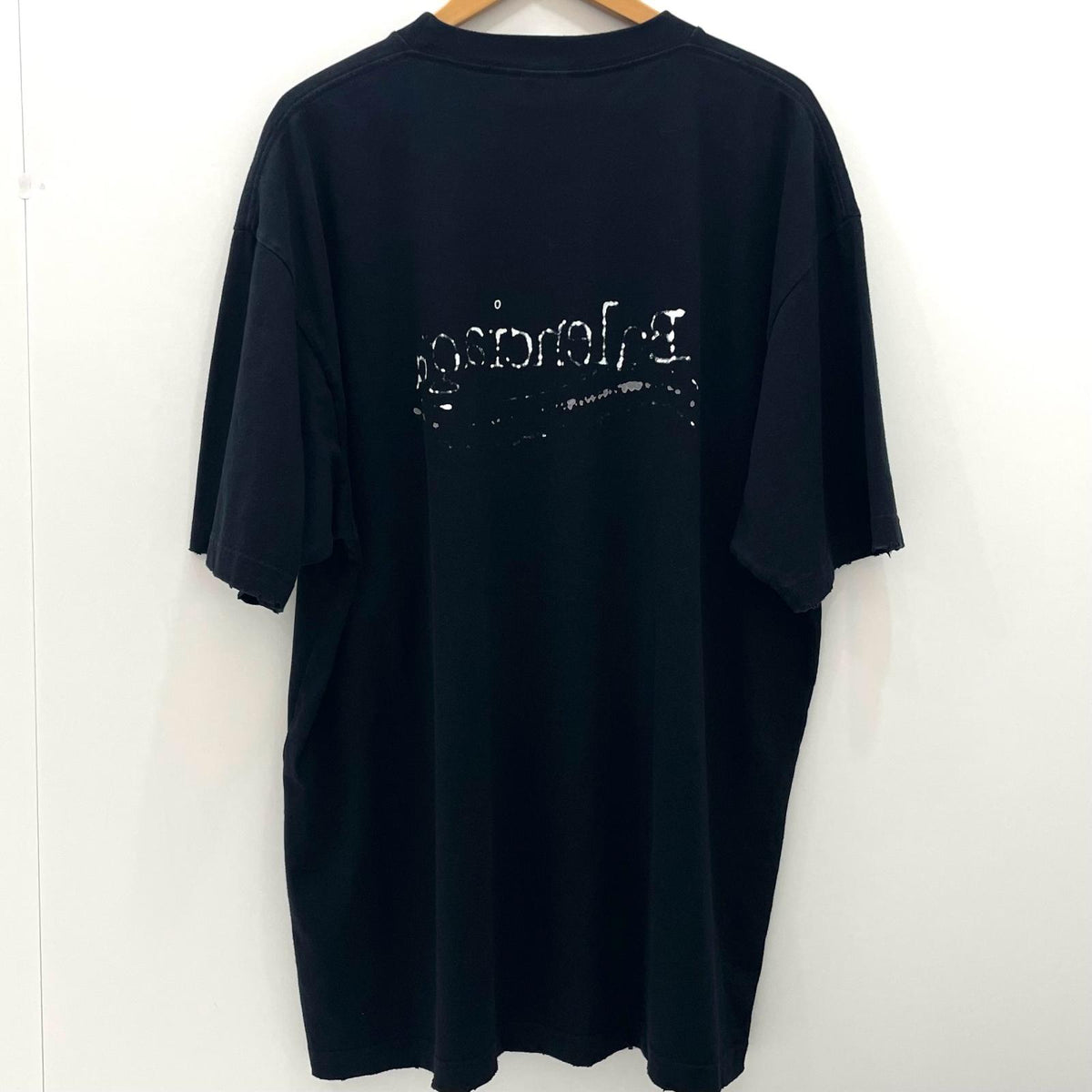 【中古】BALENCIAGA | バレンシアガ Political Campaign Oversized T-shirt 半袖Ｔシャツ ブラック サイズ：M【尾張小牧店】