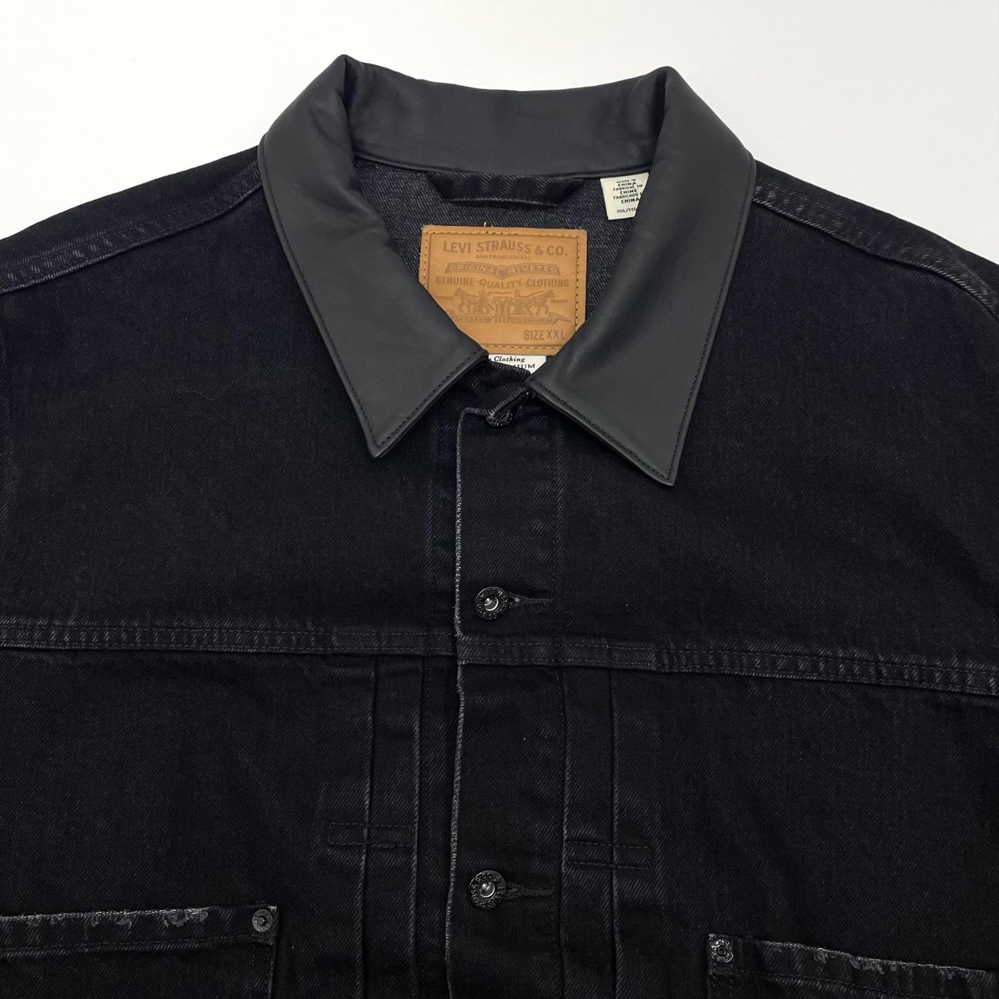 【中古】Levi's | リーバイス　EDIFICE 2ndType Trucker jacket デニムジャケット ブラック サイズ：XXL【尾張小牧店】