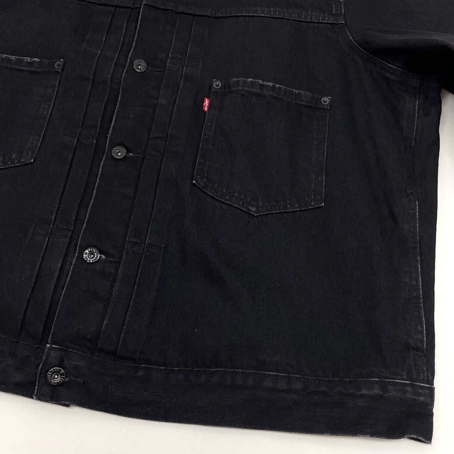【中古】Levi's | リーバイス　EDIFICE 2ndType Trucker jacket デニムジャケット ブラック サイズ：XXL【尾張小牧店】