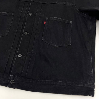 【中古】Levi's | リーバイス　EDIFICE 2ndType Trucker jacket デニムジャケット ブラック サイズ：XXL【尾張小牧店】