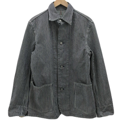 【中古】児島ジーンズ | コジマジーンズ　ストライプ柄 カバーオール ネイビー×ホワイト サイズ：M【尾張小牧店】