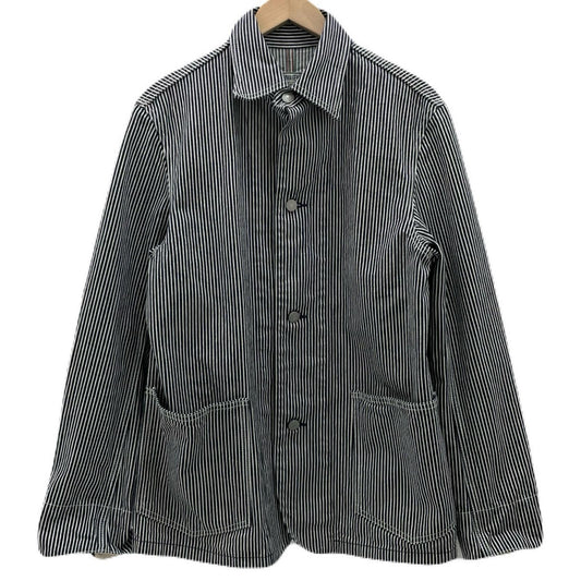 【中古】児島ジーンズ | コジマジーンズ　ストライプ柄 カバーオール ネイビー×ホワイト サイズ：M【尾張小牧店】