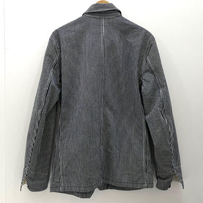 【中古】児島ジーンズ | コジマジーンズ　ストライプ柄 カバーオール ネイビー×ホワイト サイズ：M【尾張小牧店】