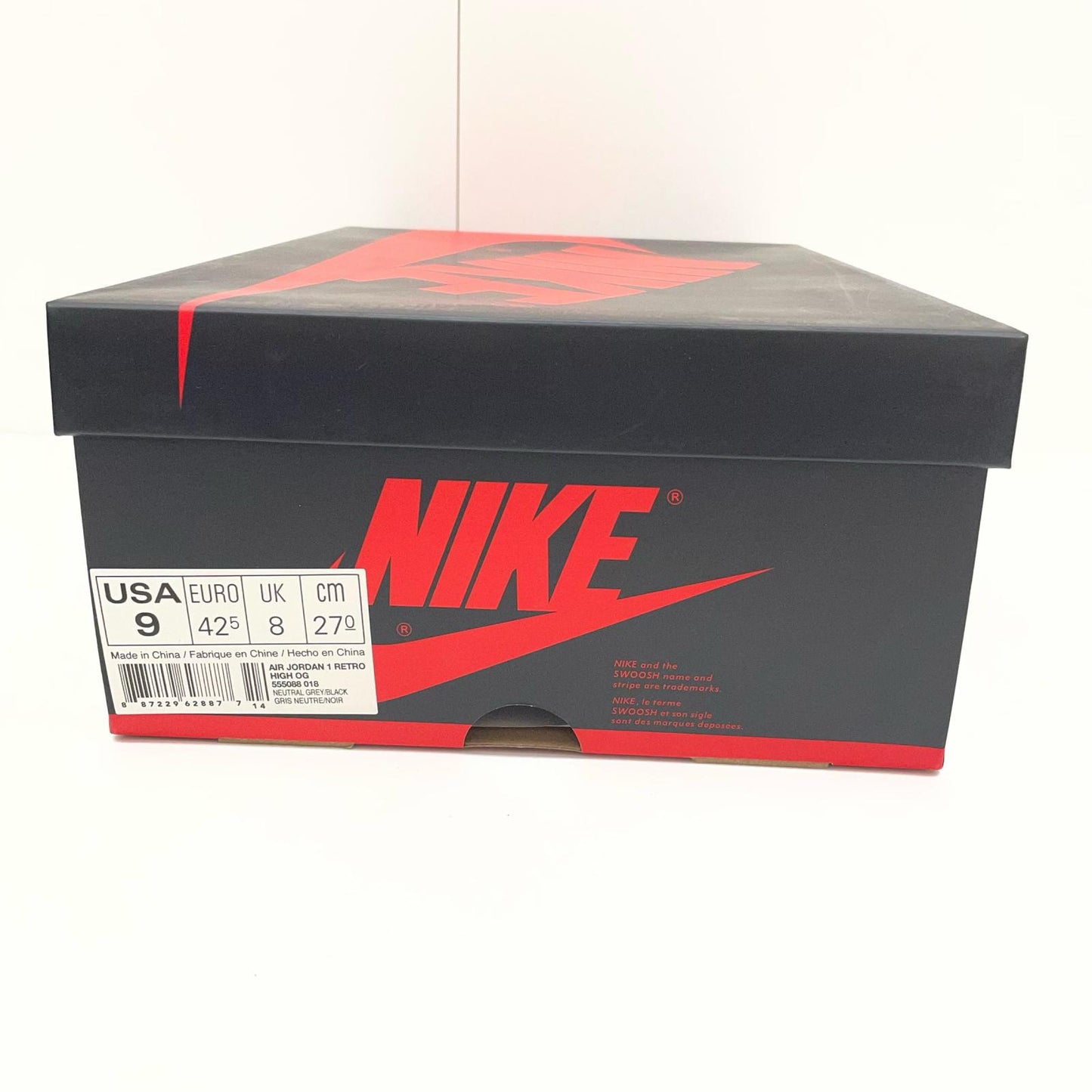 NIKE | ナイキ Air Jordan 1 Retro High OG スニーカー 27.0cm 555088-018 グレー【尾張小牧店】