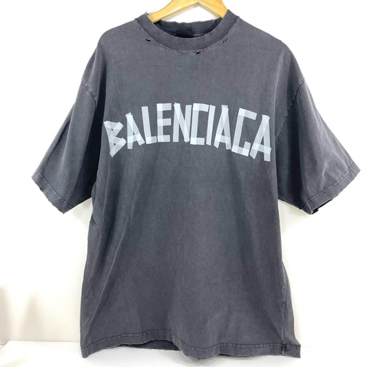 BALENCIAGA | バレンシアガ Tape Type T-Shirt 半袖Ｔシャツ 764235 TRVK1 グレー サイズ：M【尾張小牧店】