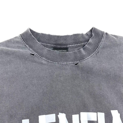 BALENCIAGA | バレンシアガ Tape Type T-Shirt 半袖Ｔシャツ 764235 TRVK1 グレー サイズ：M【尾張小牧店】