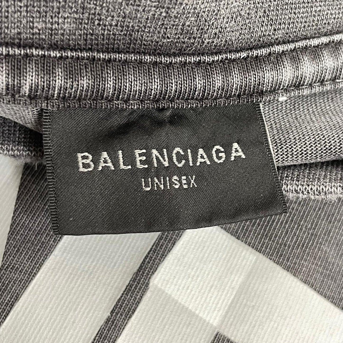 BALENCIAGA | バレンシアガ Tape Type T-Shirt 半袖Ｔシャツ 764235 TRVK1 グレー サイズ：M【尾張小牧店】
