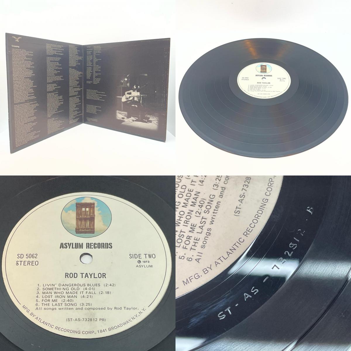 【尾張小牧店】LP ロッド・テイラー / Rod Taylor　アサイラム SD5062 ST-AS-732811-A刻印【レトロ】【中古】