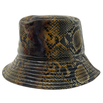 【中古】VERSACE | ヴェルサーチ パイソン柄　バケットハット マルチカラー【尾張小牧店】