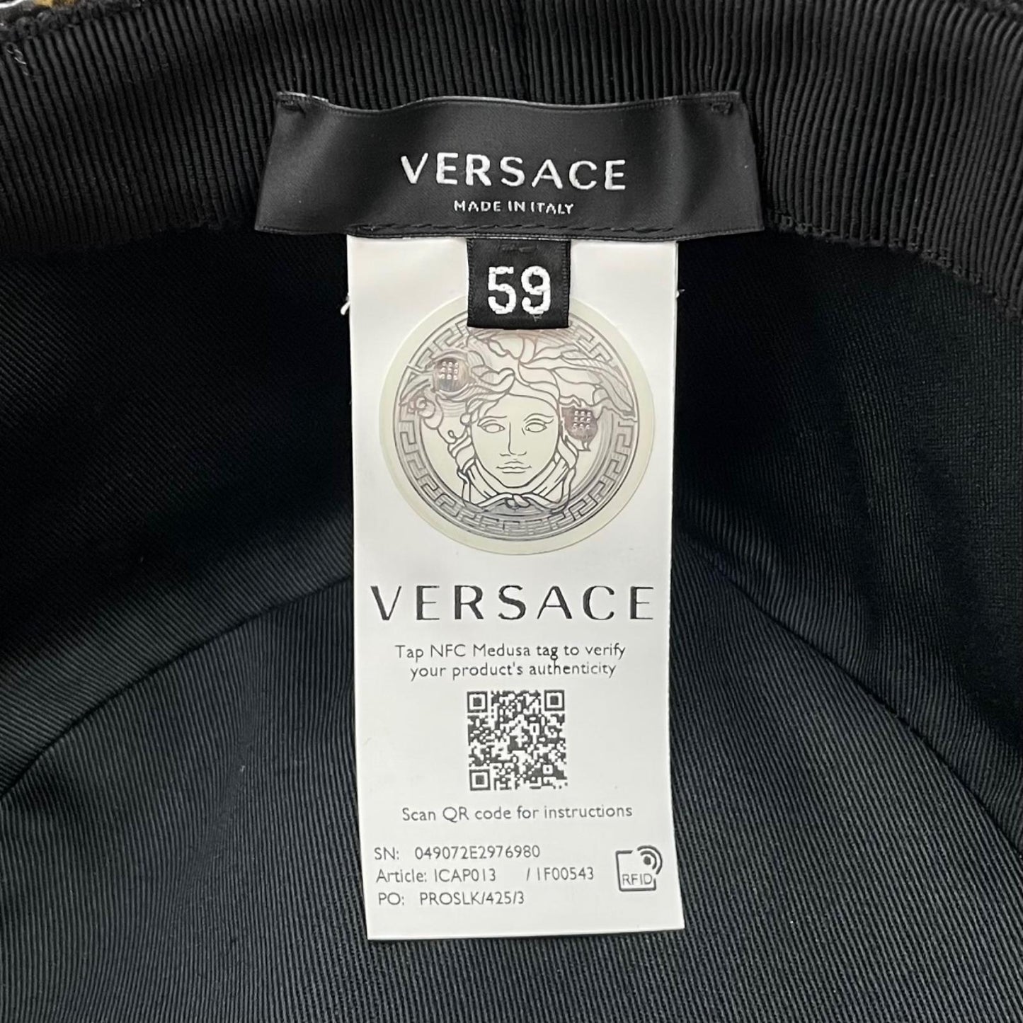 【中古】VERSACE | ヴェルサーチ パイソン柄　バケットハット マルチカラー【尾張小牧店】