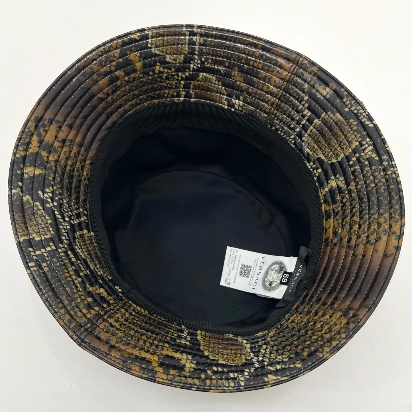 【中古】VERSACE | ヴェルサーチ パイソン柄　バケットハット マルチカラー【尾張小牧店】