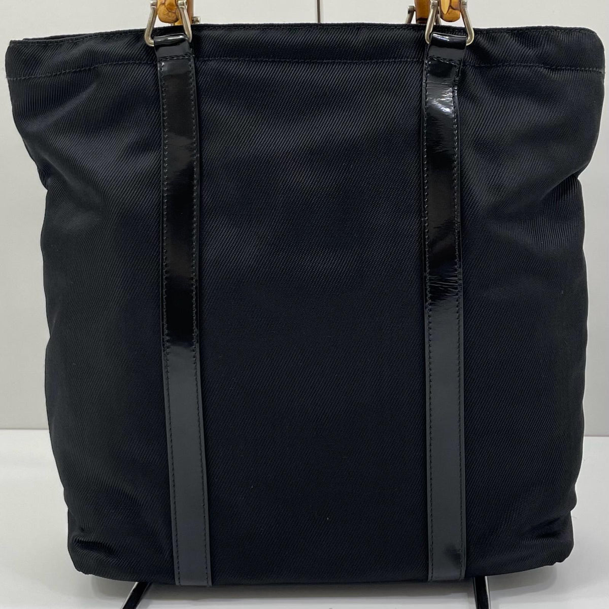 【中古】GUCCI | グッチ バンブー トートバッグ ハンドバッグ ナイロン 001･1998･0508 ブラック【尾張小牧店】