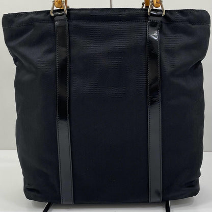 【中古】GUCCI | グッチ バンブー トートバッグ ハンドバッグ ナイロン 001･1998･0508 ブラック【尾張小牧店】