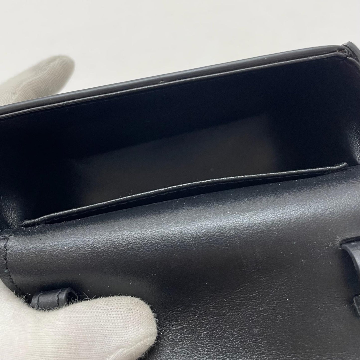 【中古】CELINE | セリーヌ　トリオンフ ミニクロード ショルダーバッグ 101513DPV　ブラック【尾張小牧店】