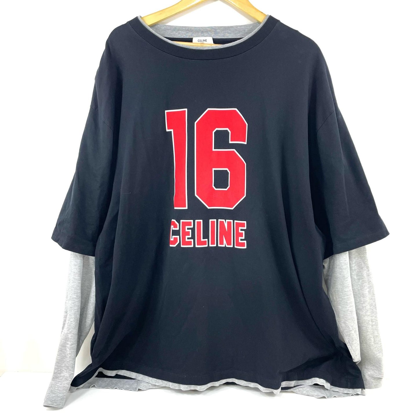 CELINE | セリーヌ 長袖Ｔシャツ 2X87E671Q ブラック サイズ：XXL【尾張小牧店】