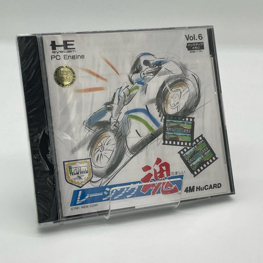 PCエンジン HuCARD／レーシング魂 (Vol.6) ※未開封・シュリンク付き(シュリンク破れあり・ケース割れあり)IC03006【尾張小牧店】