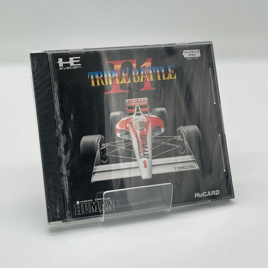 PCエンジン HuCARD／F1トリプルバトル ※未開封・シュリンク付き(シュリンクに破れあり) HM89002【尾張小牧店】