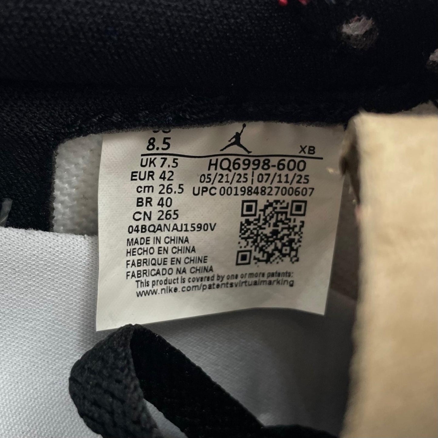 【中古】NIKE | ナイキ Air Jordan 1 Retro Low OG "Chicago"/エアジョーダン1 レトロ ロー OG "シカゴ"　スニーカー 靴 HQ6998-600 レッド×ホワイト×ブラック 26.5cm【尾張小牧店】