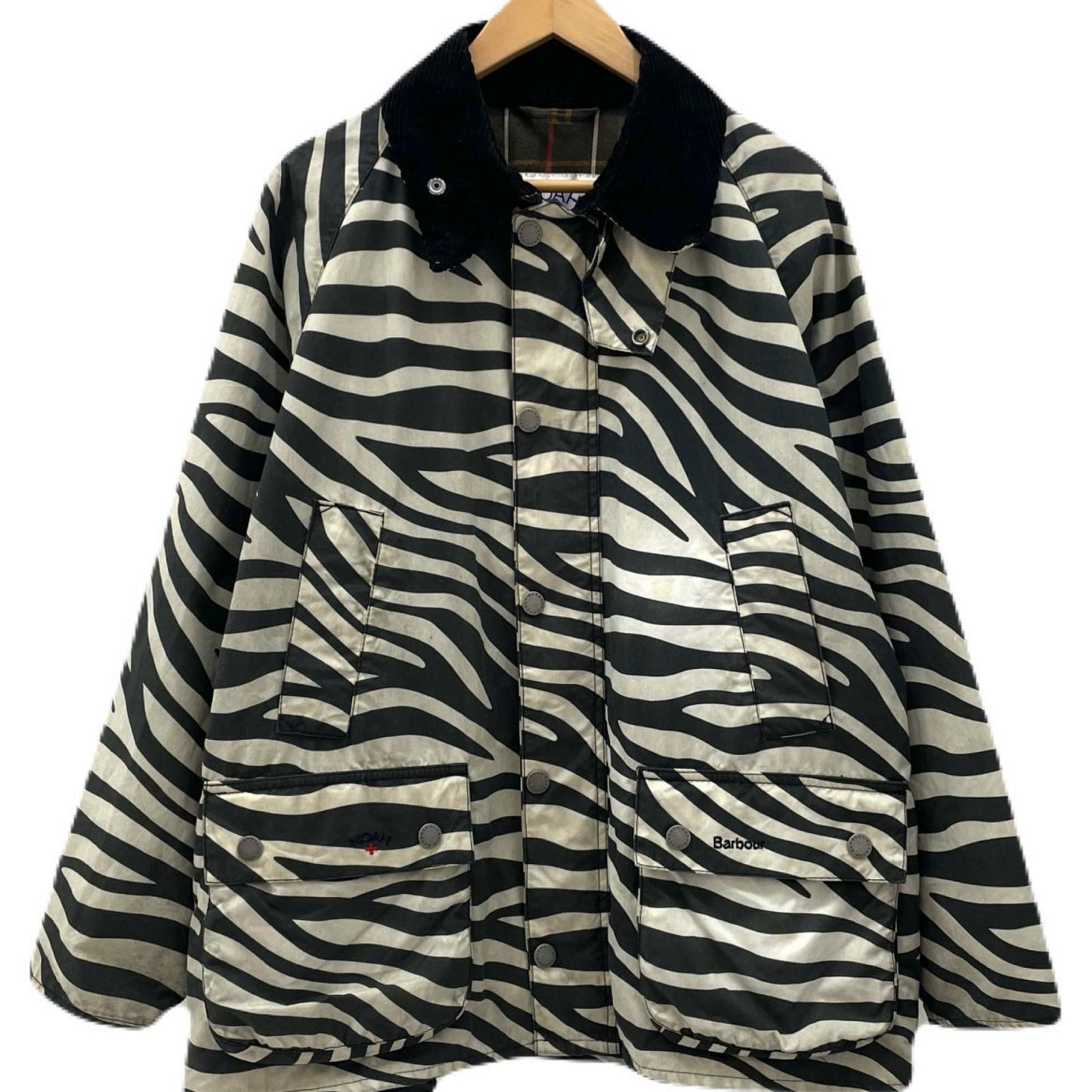 【中古】Barbour×NOAH | バーブァー×ノア　ゼブラ柄 オイルドジャケット MWX1839WH11 ブラック×ホワイト サイズ：M【尾張小牧店】
