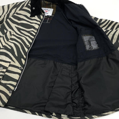 【中古】Barbour×NOAH | バーブァー×ノア　ゼブラ柄 オイルドジャケット MWX1839WH11 ブラック×ホワイト サイズ：M【尾張小牧店】