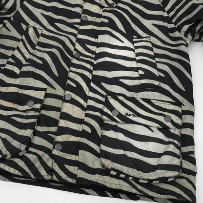 【中古】Barbour×NOAH | バーブァー×ノア　ゼブラ柄 オイルドジャケット MWX1839WH11 ブラック×ホワイト サイズ：M【尾張小牧店】