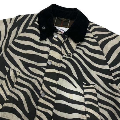 【中古】Barbour×NOAH | バーブァー×ノア　ゼブラ柄 オイルドジャケット MWX1839WH11 ブラック×ホワイト サイズ：M【尾張小牧店】