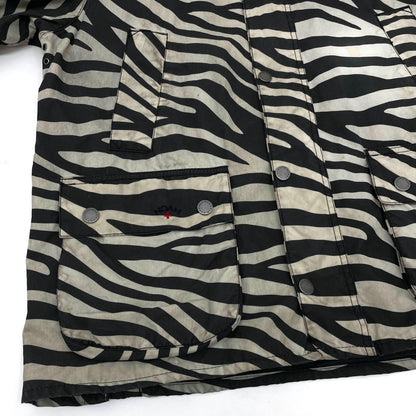 【中古】Barbour×NOAH | バーブァー×ノア　ゼブラ柄 オイルドジャケット MWX1839WH11 ブラック×ホワイト サイズ：M【尾張小牧店】