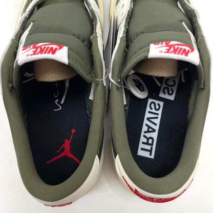 【中古】NIKE×Travis Scott | ナイキ×トラヴィススコット Air Jordan 1 Low OG SP "Reverse Olive"/ エアジョーダン1 ロー OG SP "リバースオリーブ" スニーカー 靴　DM7866-200 オリーブ 26.5cm【尾張小牧店】