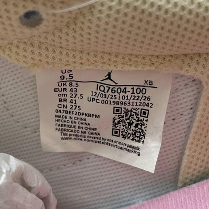 【中古】NIKE×Travis Scott | ナイキ×トラヴィススコット Air Jordan 1 Retro Low OG "Muslin/Shy Pink"　エアジョーダン1 レトロ ロー OG "モスリン/シャイピンク" スニーカー 靴　IQ7604-100 ベージュ×ホワイト×ピンク 27.5cm【尾張小牧店】