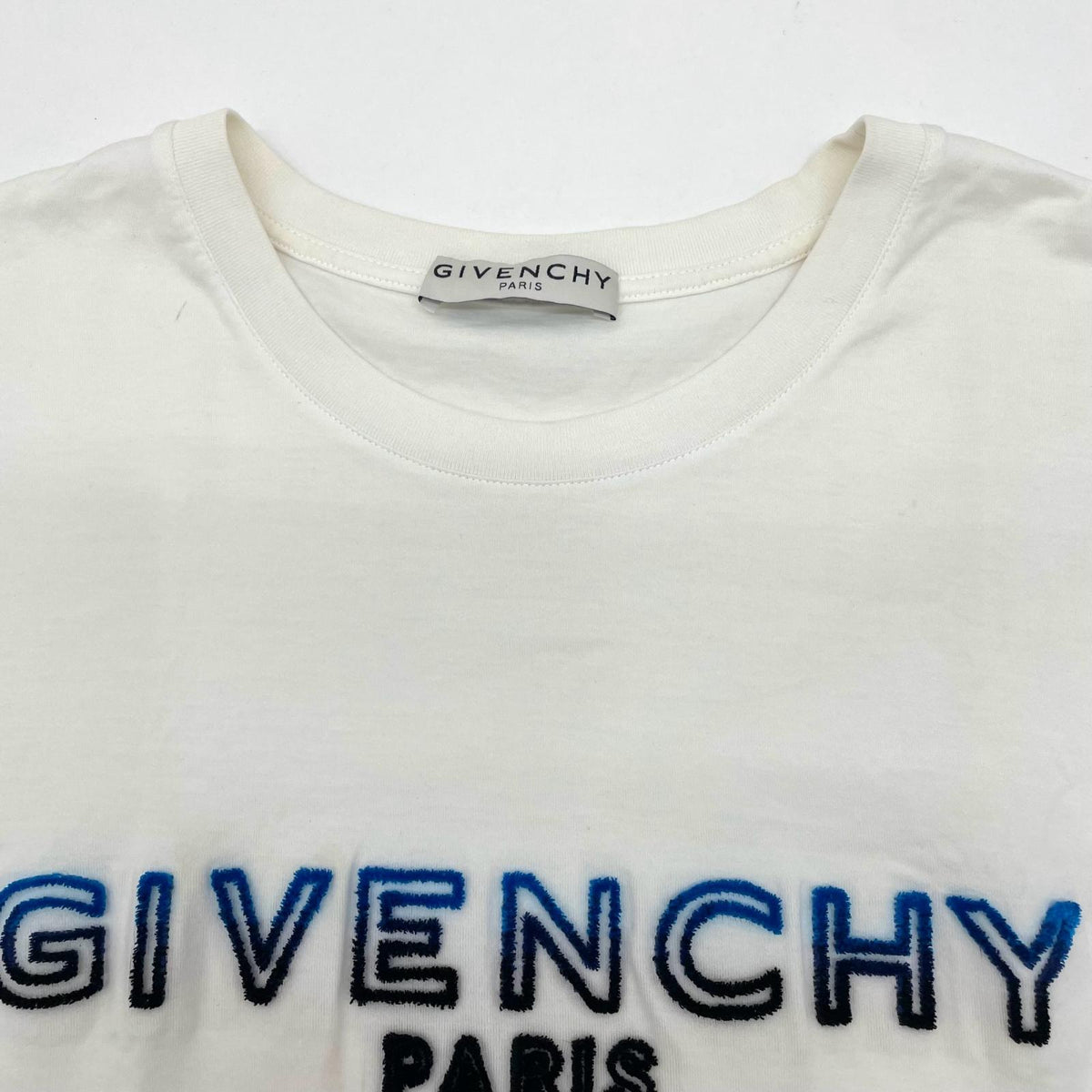 【中古】GIVENCHY | ジバンシィ グラデーションロゴデザイン 半袖Ｔシャツ ホワイト サイズ：XL【尾張小牧店】