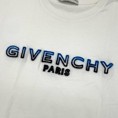 【中古】GIVENCHY | ジバンシィ グラデーションロゴデザイン 半袖Ｔシャツ ホワイト サイズ：XL【尾張小牧店】