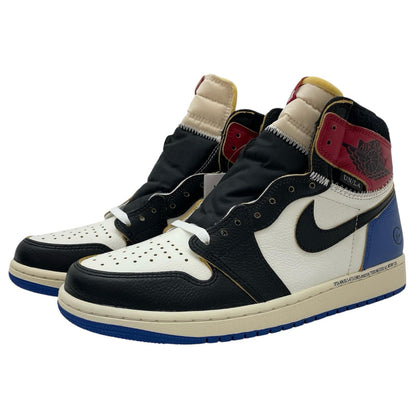 【中古】NIKE×fragment design × UNION | ナイキ×フラグメントデザイン × ユニオン Air Jordan 1 High OG "Black/Varsity Red"　エアジョーダン1 ハイ OG "ブラック/バーシティレッド" スニーカー IO7847-002 ブラック×ホワイト×ブルー×レッド 27cm【尾張小牧店】