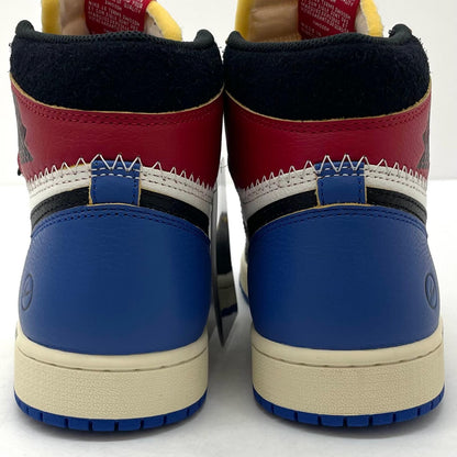 【中古】NIKE×fragment design × UNION | ナイキ×フラグメントデザイン × ユニオン Air Jordan 1 High OG "Black/Varsity Red"　エアジョーダン1 ハイ OG "ブラック/バーシティレッド" スニーカー IO7847-002 ブラック×ホワイト×ブルー×レッド 27cm【尾張小牧店】
