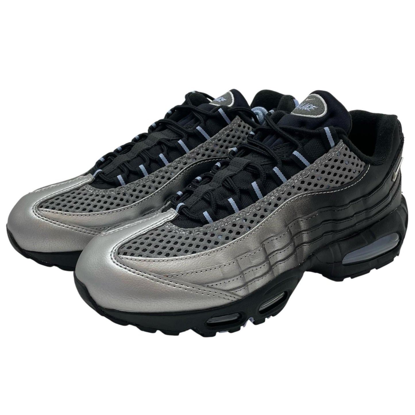 【中古】NIKE×Palace Skateboards | ナイキ×パレス スケートボード Air Max 95 Big Bubble "Metallic Silver/Aluminum"　エアマックス95 ビッグバブル "メタリックシルバー/アルミニウム" スニーカー 靴　IQ7708-095 シルバー×ブラック 27cm【尾張小牧店】