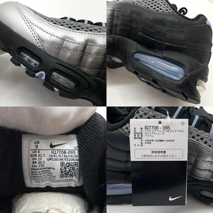 【中古】NIKE×Palace Skateboards | ナイキ×パレス スケートボード Air Max 95 Big Bubble "Metallic Silver/Aluminum"　エアマックス95 ビッグバブル "メタリックシルバー/アルミニウム" スニーカー 靴　IQ7708-095 シルバー×ブラック 27cm【尾張小牧店】