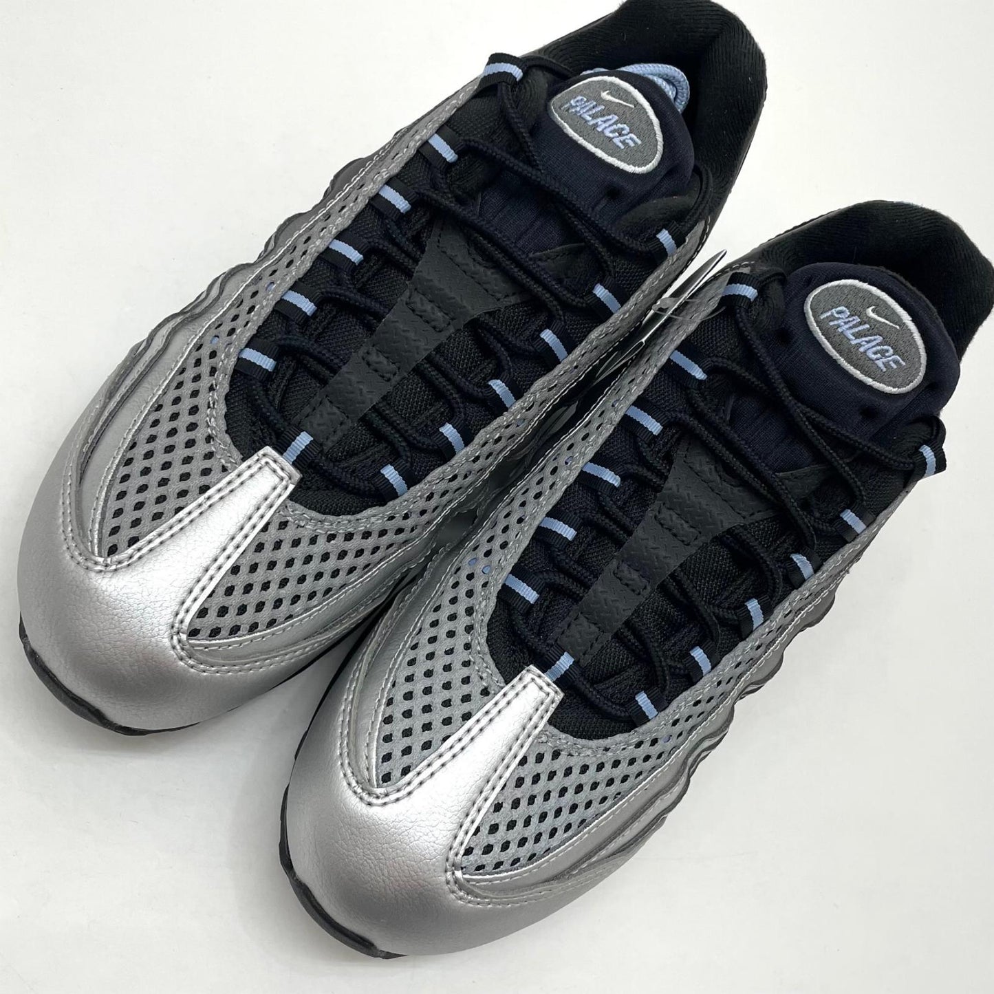 【中古】NIKE×Palace Skateboards | ナイキ×パレス スケートボード Air Max 95 Big Bubble "Metallic Silver/Aluminum"　エアマックス95 ビッグバブル "メタリックシルバー/アルミニウム" スニーカー 靴　IQ7708-095 シルバー×ブラック 27cm【尾張小牧店】